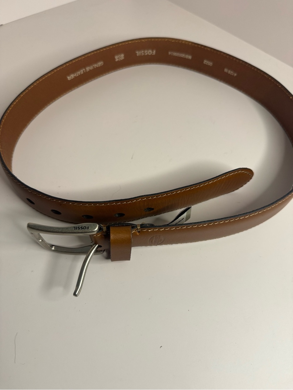 Fossil Aiden Leather Belt Size 85/34 - Picture 9 of 9